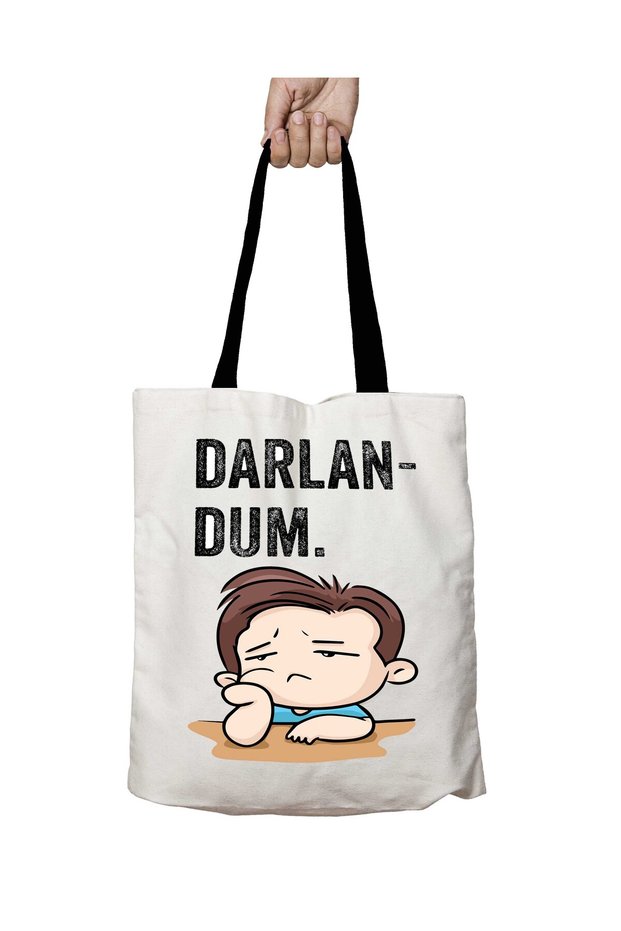 Black Handled Black Sea Darlan Dum Washable School Shoulder Bag