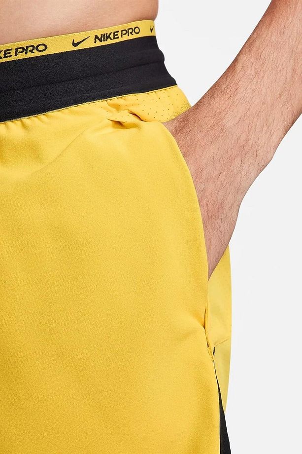 Pro Dri Fit Flex Rep 3.0 Unlined Training Erkek Şort Sarı - 6