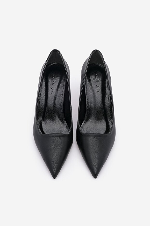 Loresta – Schwarze Stilettos mit dünnem Absatz – spitze Zehenpartie - 6