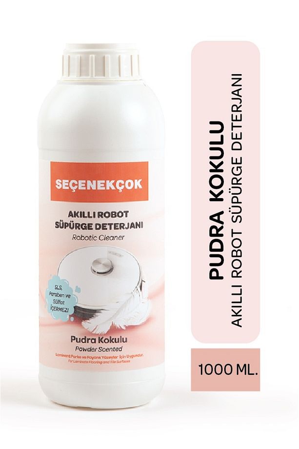 Robot Süpürge Deterjanı Pudra Kokulu 1000 ml - Yüzey Temizleyici - 1