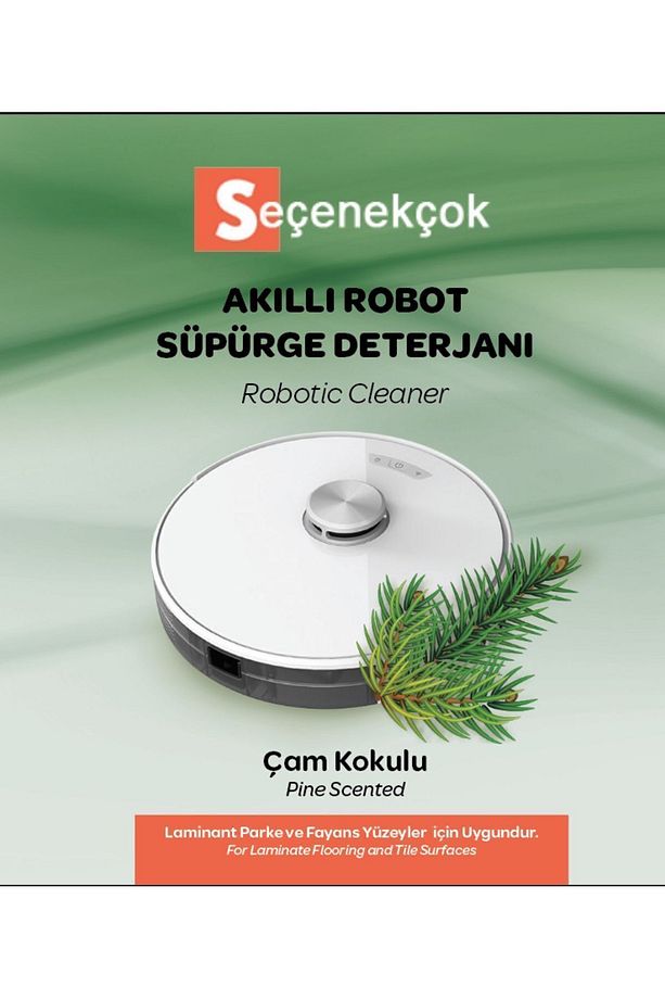Robot Süpürge Deterjanı Çam Kokulu 1000 ml - Yüzey Temizleyici - 4
