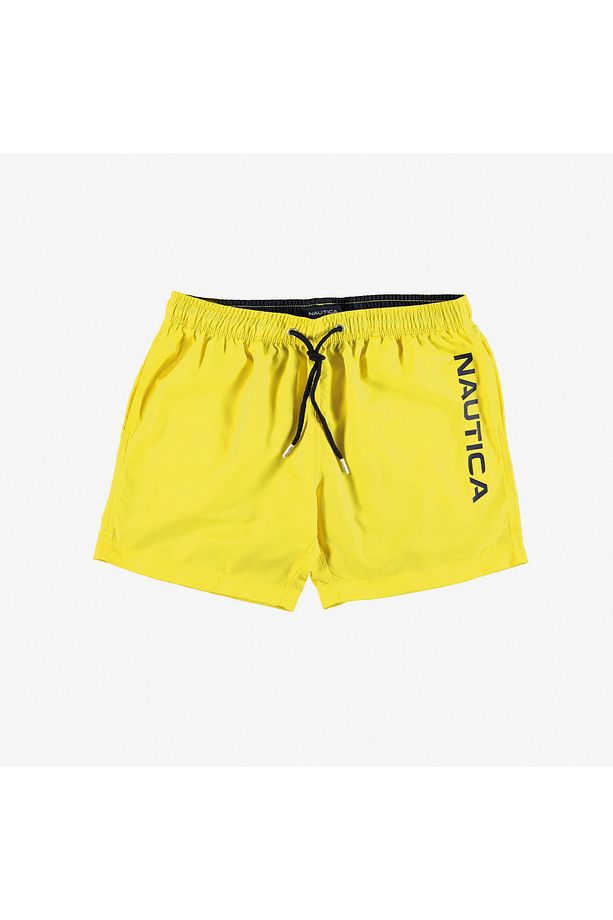 Erkek Sarı Regular Fit Deniz Şortu - 4