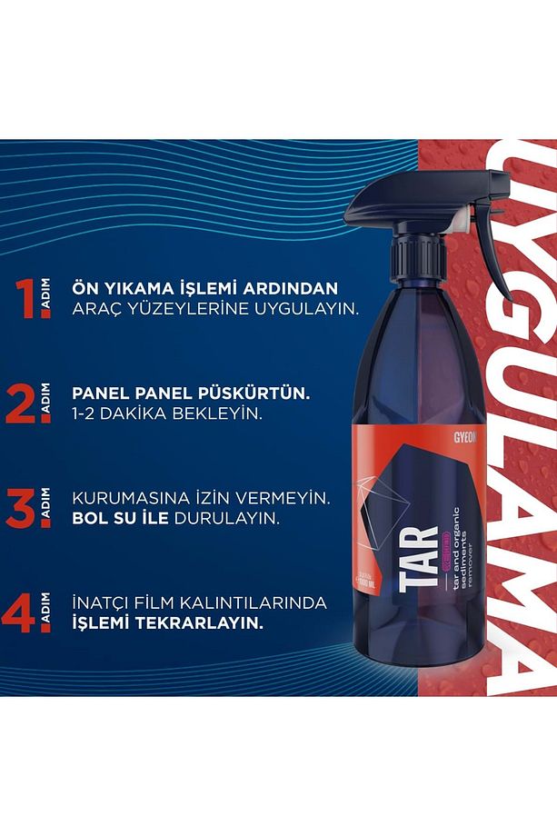 Q²m Tar Redefıned Zift Katran Reçine Temizleyici Ve Yapışkan Sökücü - 1000 ml - 3