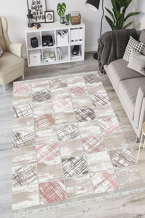 Patchwork Verona Kaymaz Deri Tabanlı Yıkanabilir Antibakteriyel Dijital Baskı Patchwork Halı Yolluk - 2
