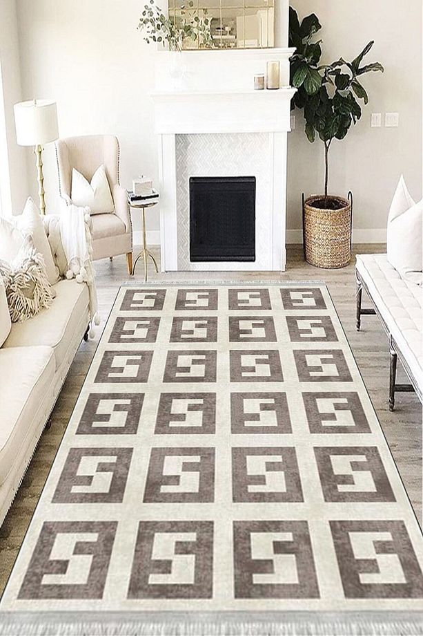 Patchwork Verona Kaymaz Deri Tabanlı Yıkanabilir Antibakteriyel Dijital Baskı Patchwork Halı Yolluk - 1