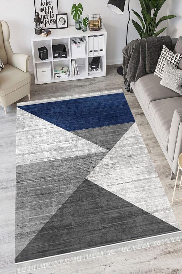 Patchwork Eko Punto Kaymaz Tabanlı Yıkanabilir Antibakteriyel Dijital Baskı Patchwork Halı Yolluk - 2
