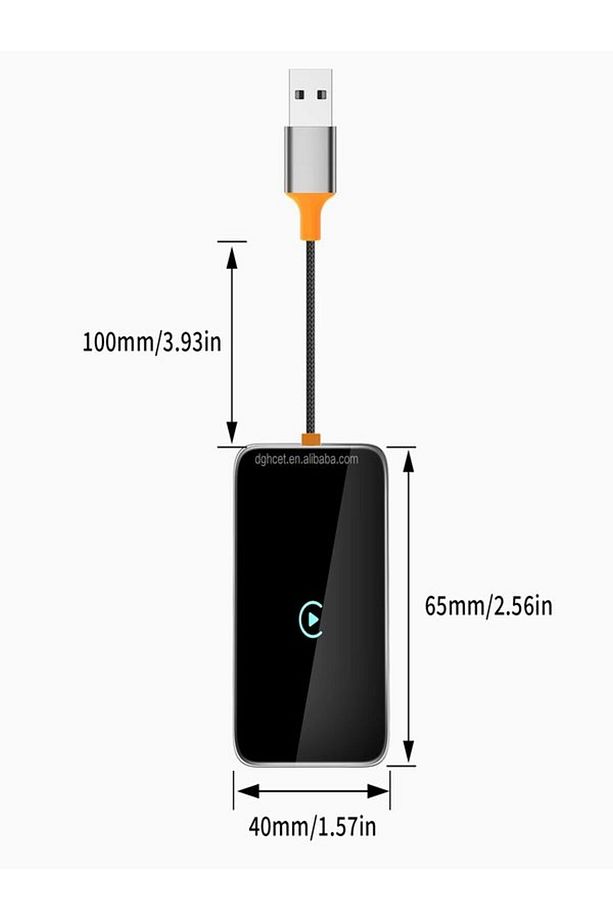 2in1 USB TYPE-C Giriş'li Wireless Kablosuz Apple Android CarPlay Bluetooth Araç Kiti Adaptör - 2