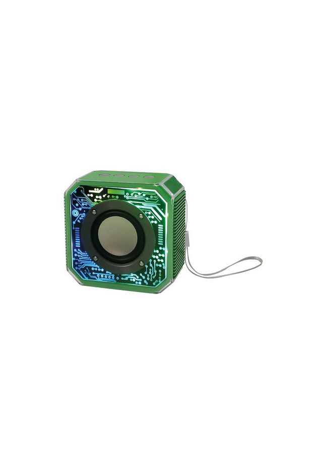800 Mah Kablosuz 5.2 Ledli Taşınabilir Bluetooth Hoparlör Yeşil Bts-86 - 1
