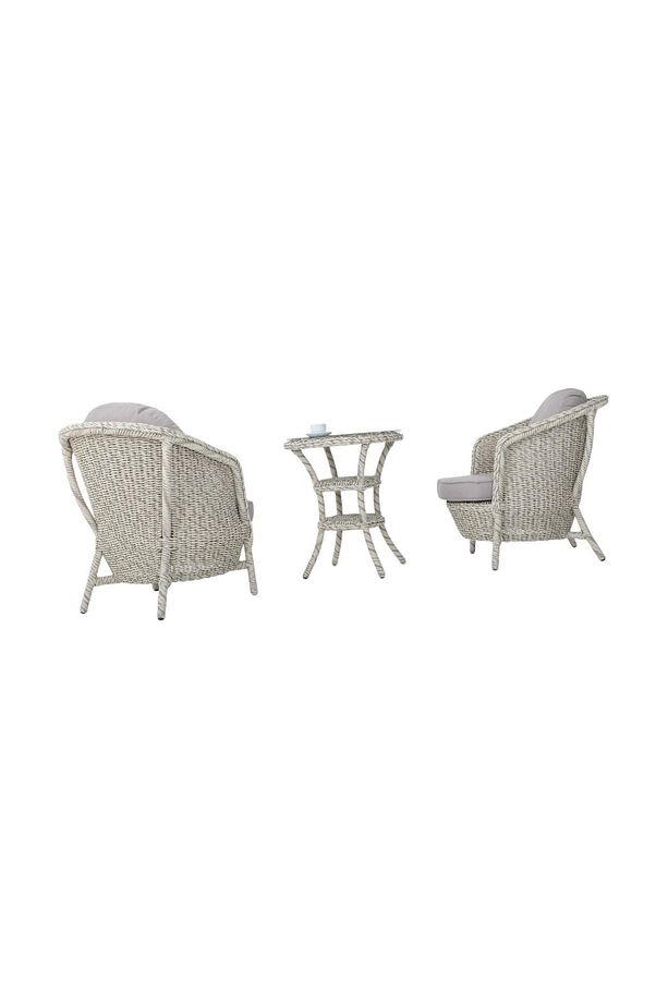 Conjunto Rattan Dedikodu Balkon Bahçe Takımı | 2+1 | Rehome - 5