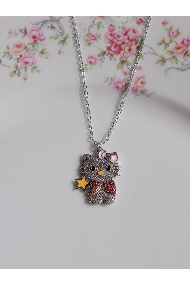 Hello Kitty Burç Kolye-Yengeç Burcu - 1