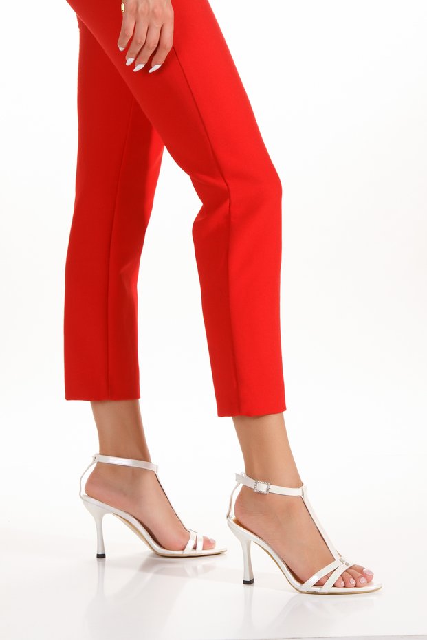Lightning Series Thin High Heeled Women's Evening Dress Shoes with Stone Detail