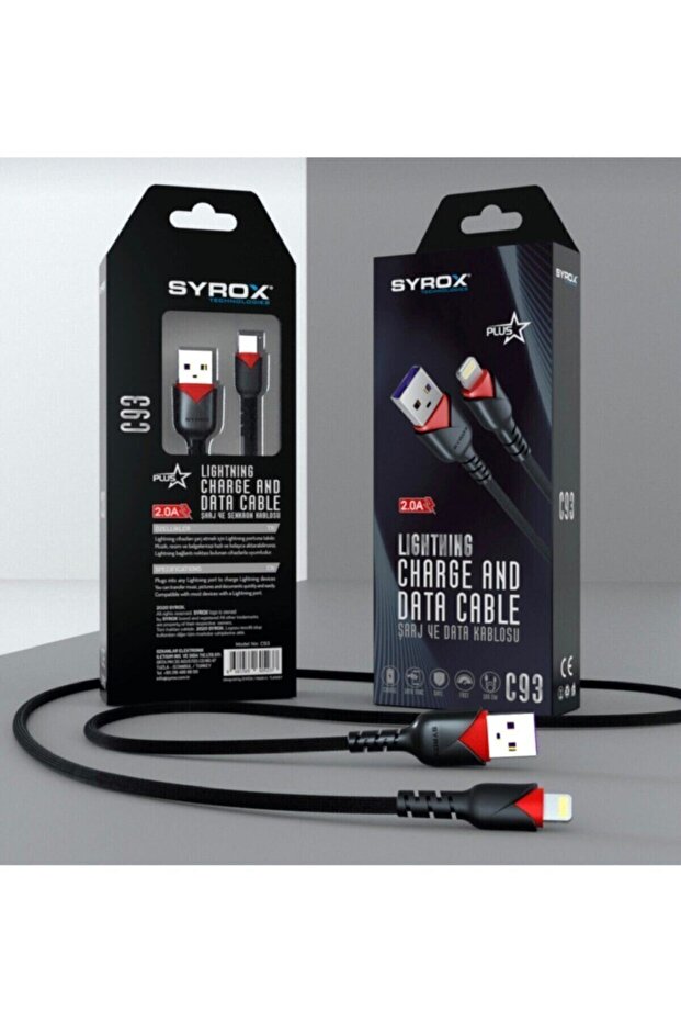 Iphone Şarj Lightning 2,0 A Uyumlu Hızlı Şarj Ve Data Kablosu Kopmaz Yırtılmaz Hasır Örgü - 1