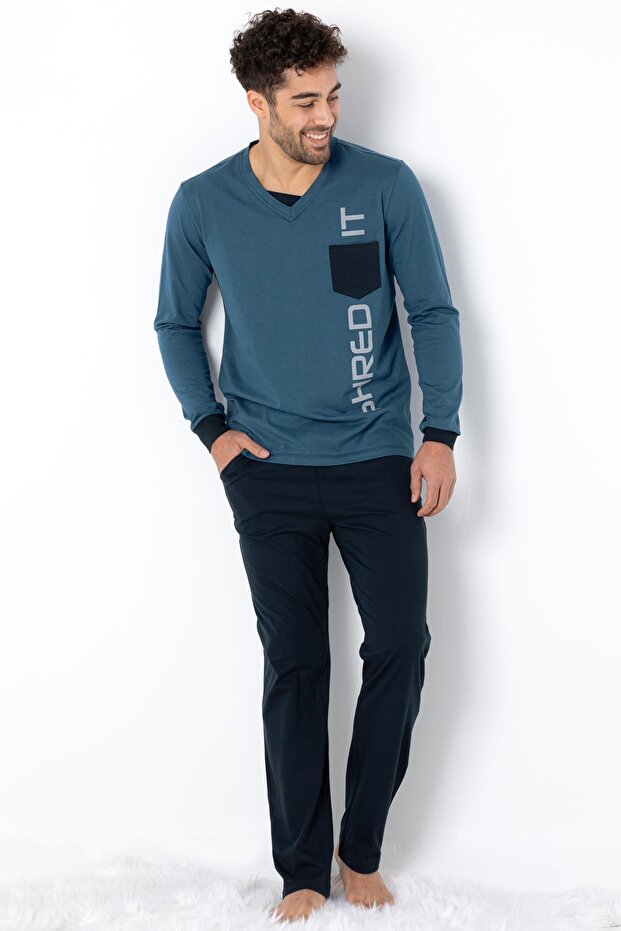 طقم بيجامة رجالي - 4