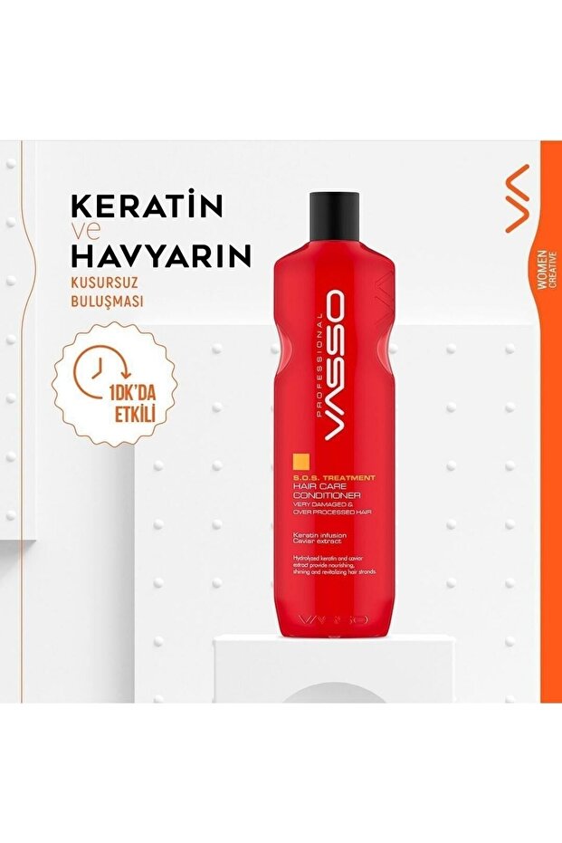 Yıpranmış Saçlar Için Keratinli Acil Kurtarma Saç Kremi Conditioner 460 ml - 3