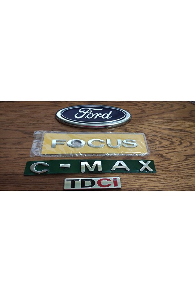 شعار شعار صندوق السيارة الخلفي C-MAX + حروف التركيز + TDCI + حروف شعار CMAX متوافقة مع موديلات 2004 - 2011