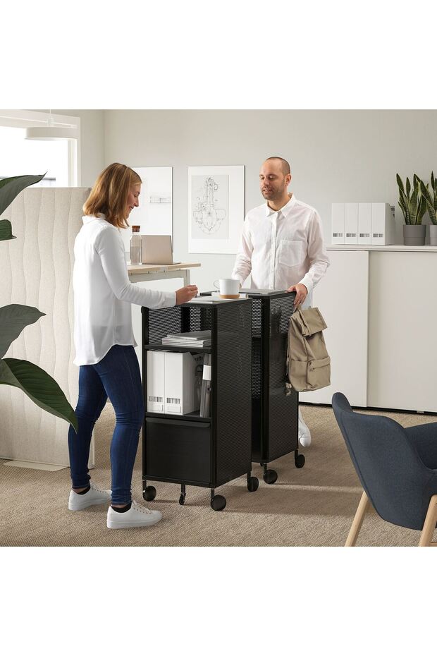 ofis dolabı, siyah, 41x101 cm - 4