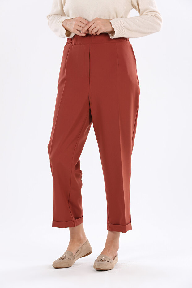 Tile Plus Size Trousers
