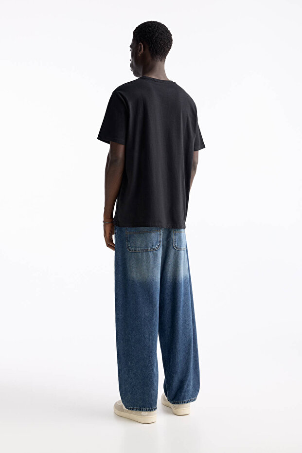 Basic kısa kollu pamuklu tişörtler - 4