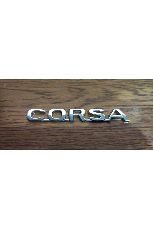 حروف صندوق السيارة موديل Opel Corsa B - 1994 (مطلية بالكروم وشريط مزدوج الجوانب عالي الجودة)