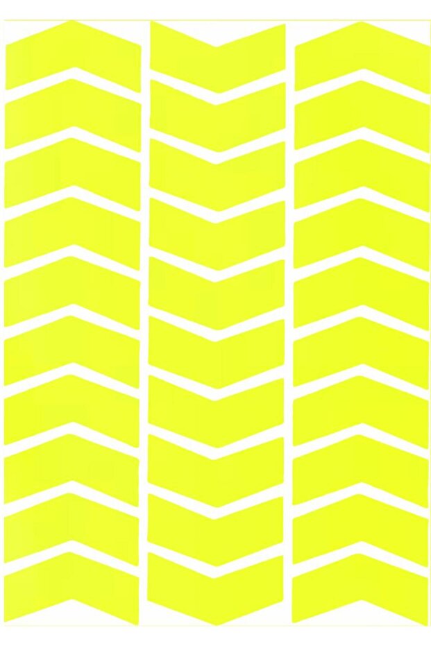 Arrow Shaped Fluorescent Yellow Sticker Çınar Extreme - 8702917964717