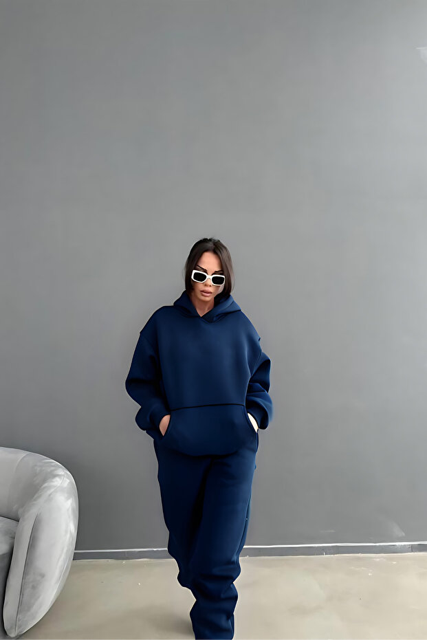 طقم بدلة رياضية سميكة 3 خيوط - 2