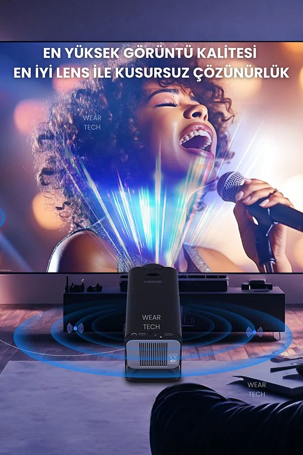 Hy320 Mini Taşınabilir Projeksiyon Cihazı Ultra Hd Android Ev Projektörü Wifi,bluetooth,hdmı - 2
