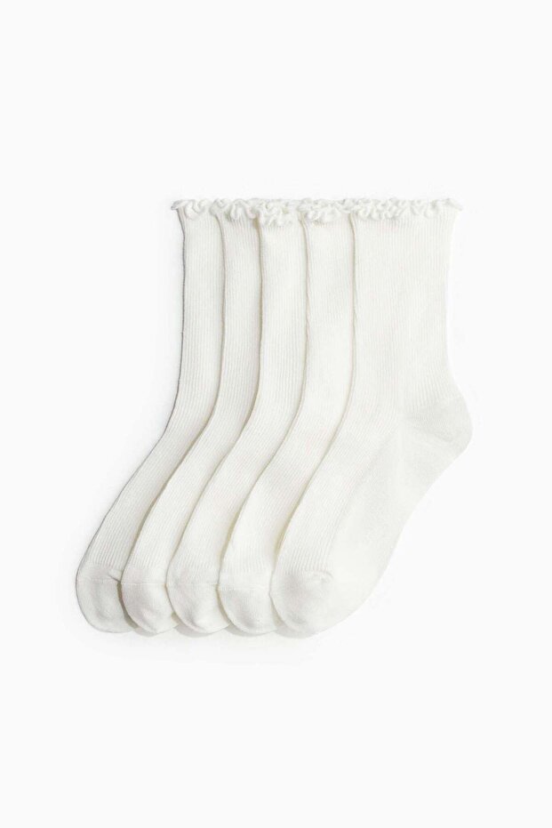 5-pack rib-knit socks - 3