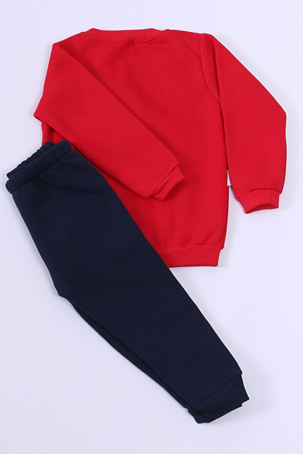 طقم بدلة رياضية للأولاد - نمط أرنب، منقوش، A41 - 4