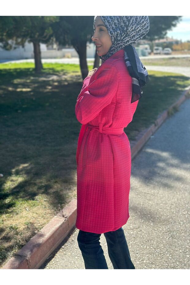 Tesettür Kapitone Çeket - 4