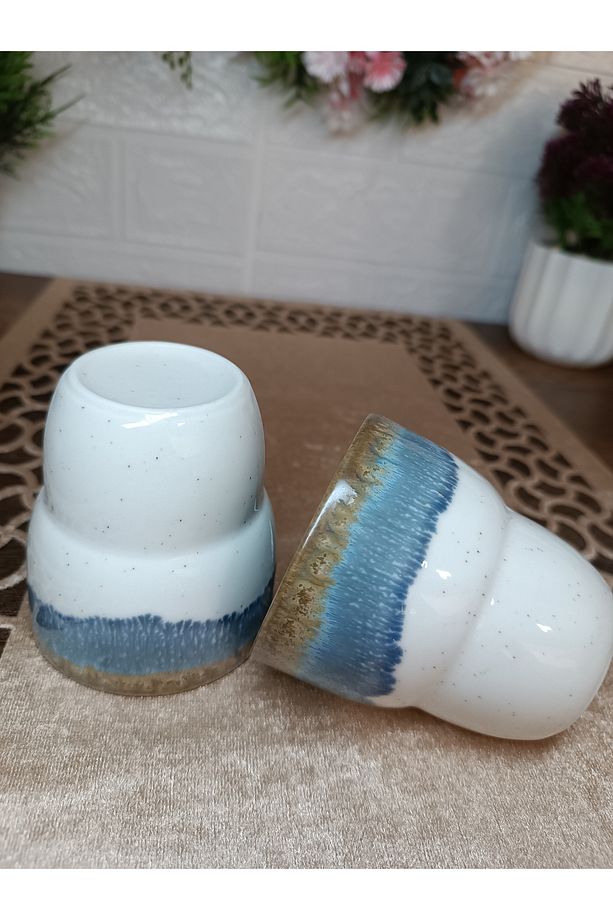 Bta 6 Lı Bubble Bardak 180 ml Mavi-silindir Kupa - 3