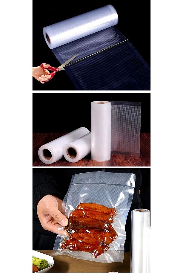 Tırtıklı Rulo Vakum Makinesi Poşeti- Torbası 30 cm X 5 mt - 4