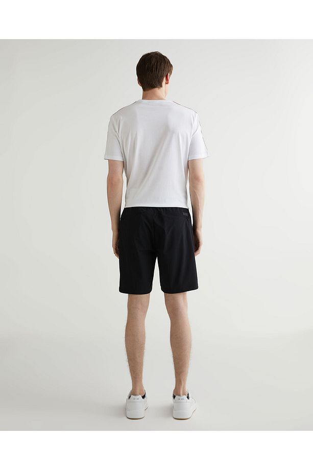 Erkek Siyah Regular Fit Şort - 2
