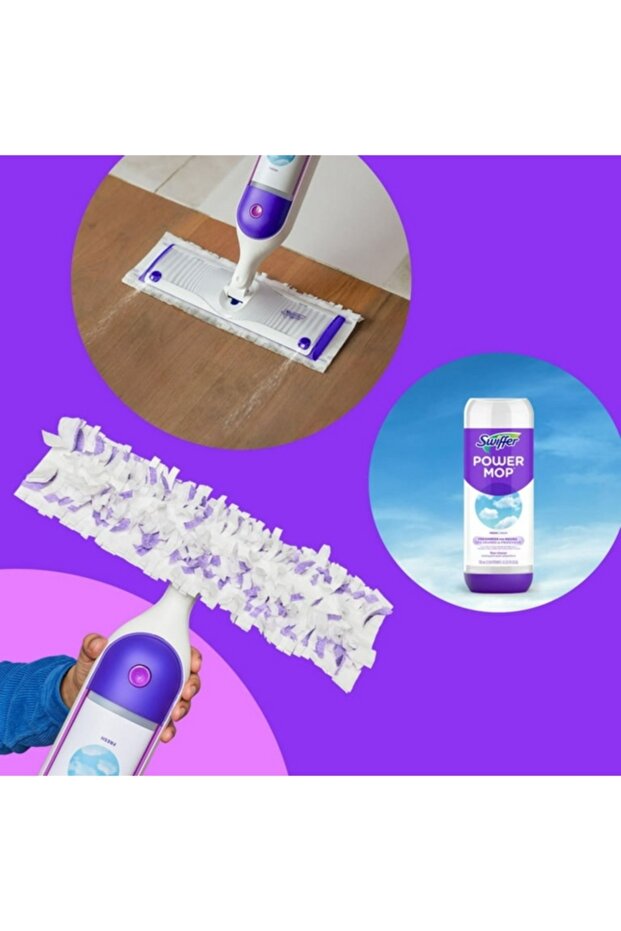 Easy to Use Multi Surface Lightweight Power Mop Kit - 4