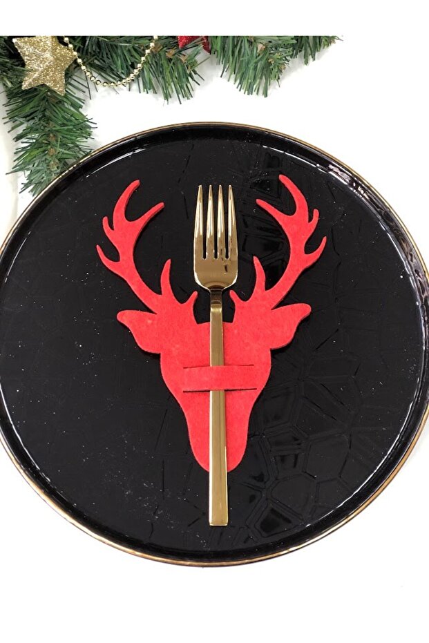 Decorative Christmas Tableware Special Cutlery Holder 6 Pieces - Christmas Tableware Decor Cutlery Holder