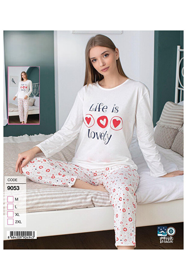 Σετ Πιτζάμες Βαμβακερές Χτενές - 1