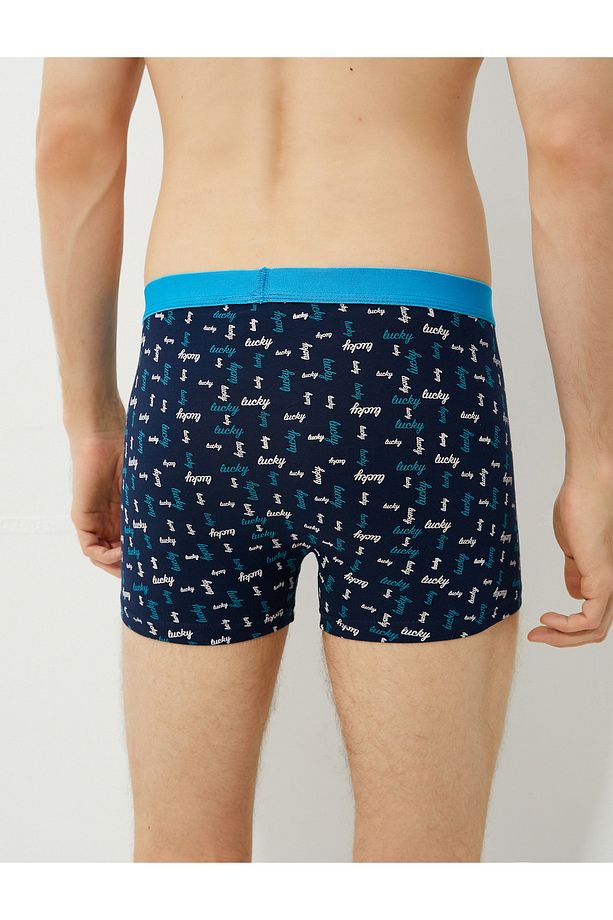 Basic 3'lü Boxer Seti Slogan Baskılı - 3