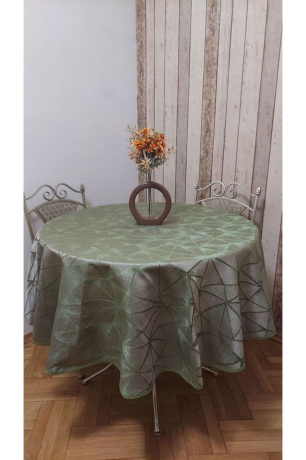 Birinci Sınıf ,fonluk Kumaş,dertsiz,yuvarlak ,fiskos,yemek Masası Örtüsü - 4