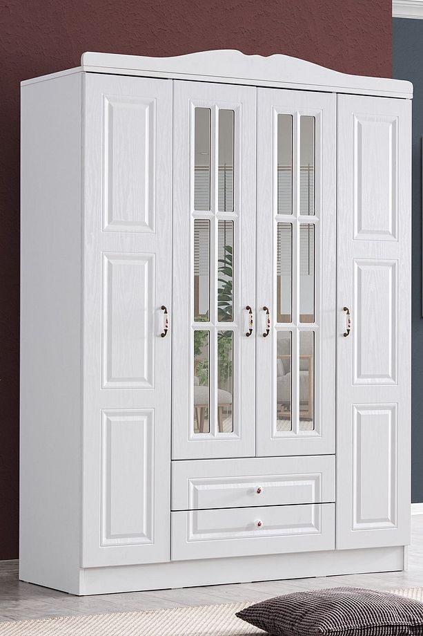 Gardırop, Country West Mdf Ön Yüzeyli 4 Kapaklı Dolap - 1