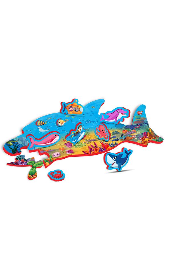 Çift Taraflı Puzzle - Deniz Canlıları - 6