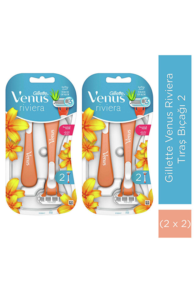 Gillette Venus Riviera Kullan At Kadın Tıraş Bıçağı 2 Adet x 2