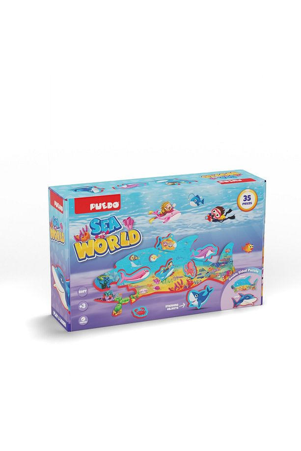 Çift Taraflı Puzzle - Deniz Canlıları - 7