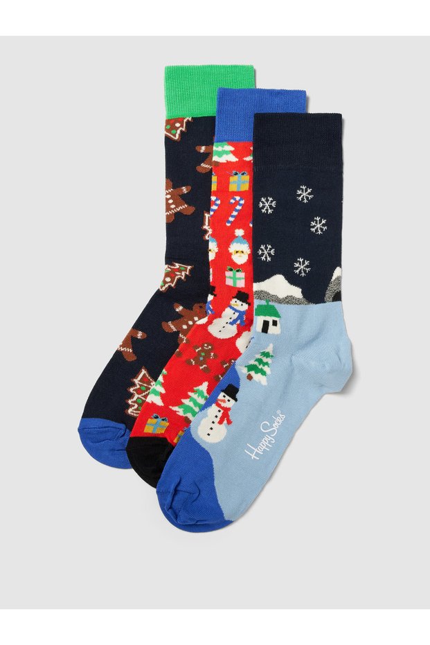 Socken - Mehrfarbig - Muster