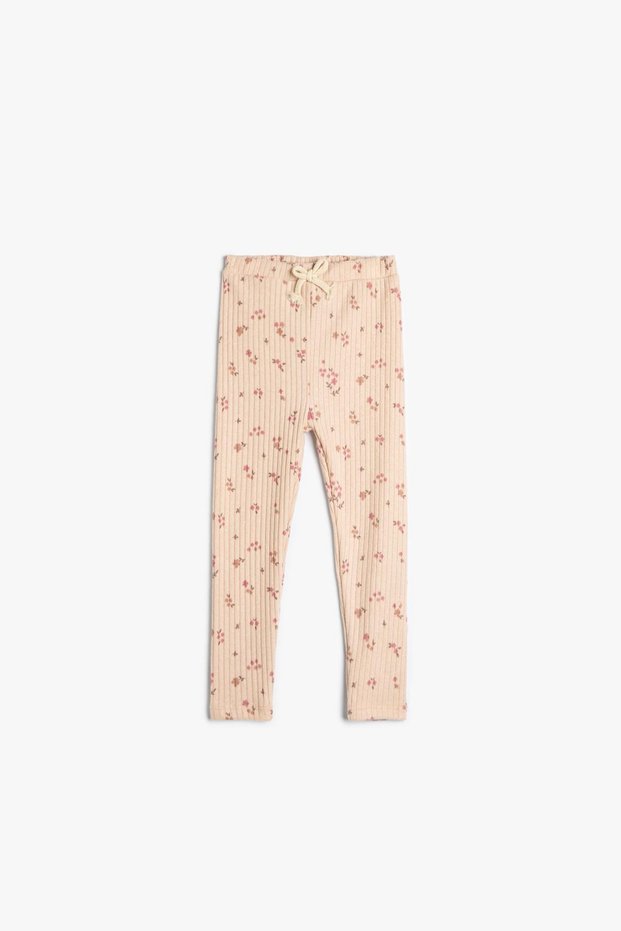 Beige Patterned Baby Girl Tights 4Wmg40166Ak