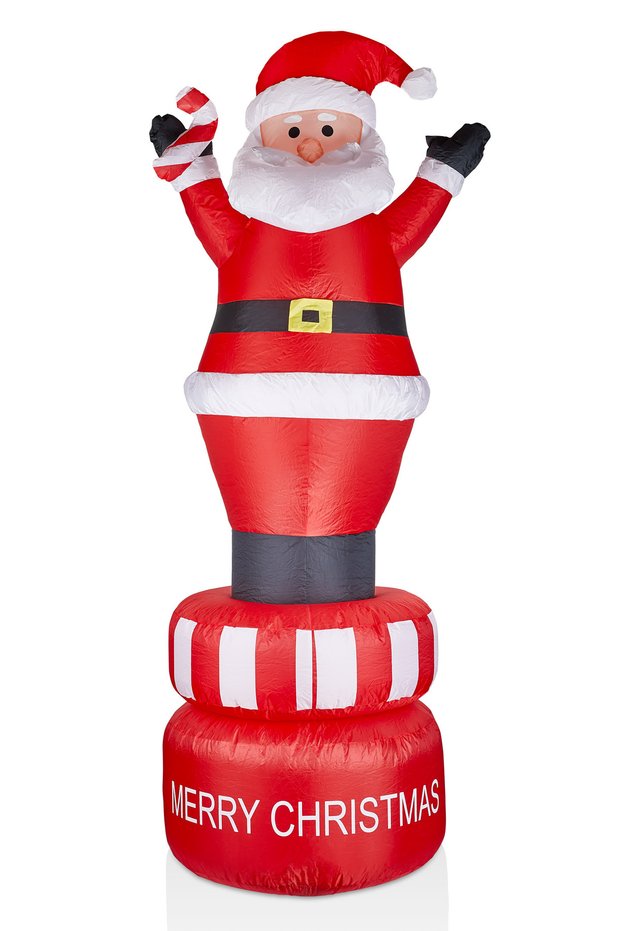 Premium Collection 210cm Movable Inflatable Santa Claus Christmas Ornament Decoration
