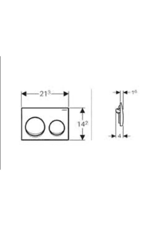 20 Mat Bronz Gömme Rezervuar Kumanda Paneli - 3