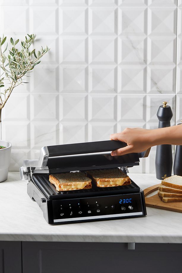 Grilliant 1341h Inox Gövdeli, Döküm Plakalı, 5 Programlı, Led Ekranlı Tost Ve Izgara Makinesi - 7