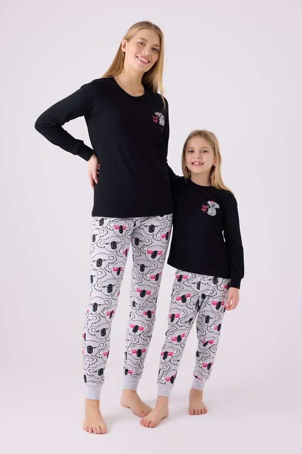 Mother and Daughter Pajama Set, Single Jersey Woven (Sold Individually)