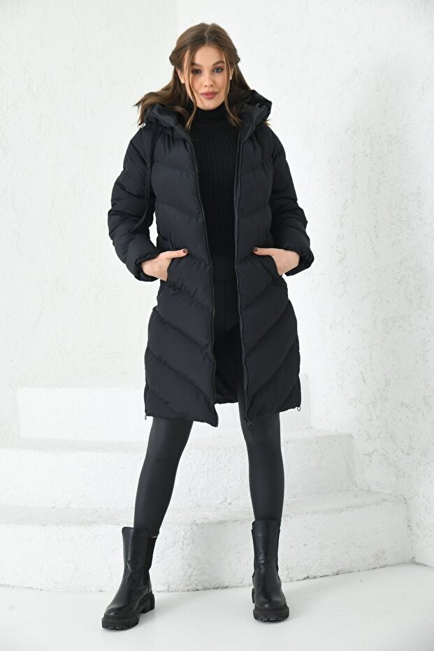SIDE-ZIP PUFFER JACKET