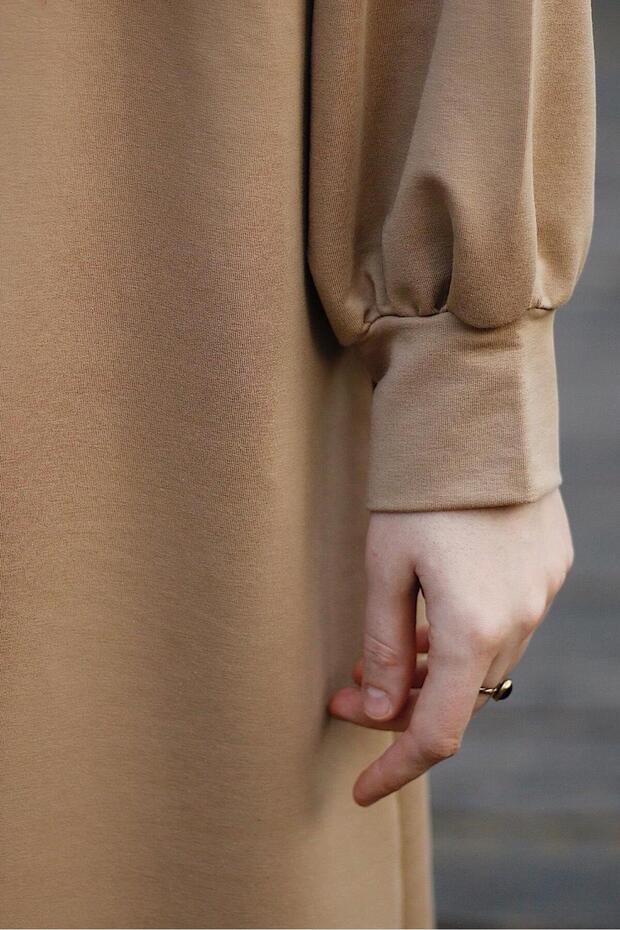 Sweat Elbise- Vizon - 5