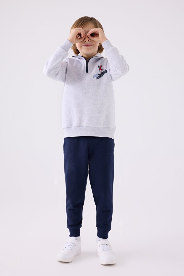 Boy's Tracksuit, Three Thread Woven - 2